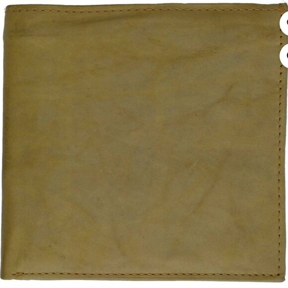 Tan Leather Key Card Holder Minimalist Design - Picture 7 of 7